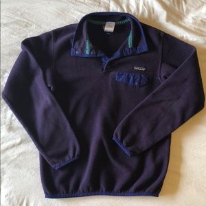 Patagonia Purple Synchilla Snap T
